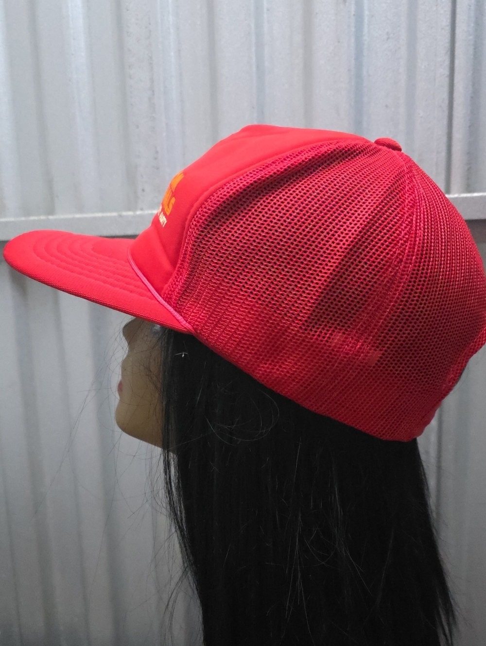 Red Trucker Hat - Branded Party Cap - Picture 2 of 5